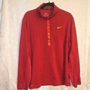 Nike Red Sweatshirt with Swoosh Logo